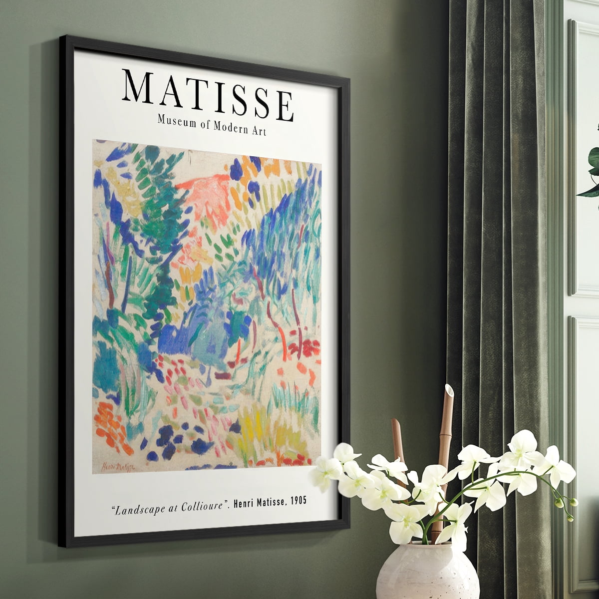 Matisse CLXXVI Framed Print in Black Solid Wood 8 x 10 Framed Print