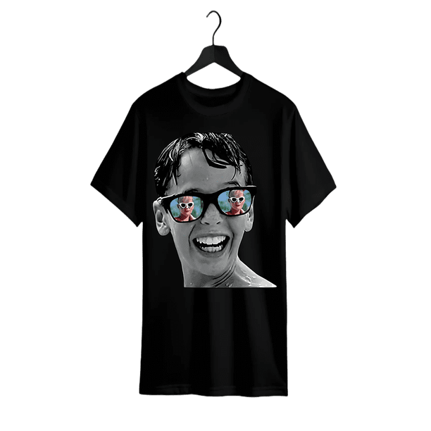 The Movie Sandlot Men's Cotton T-Shirt with Graphic Print Round Neck Short Sleeve Casual Black Color Tee for Christmas Gifts