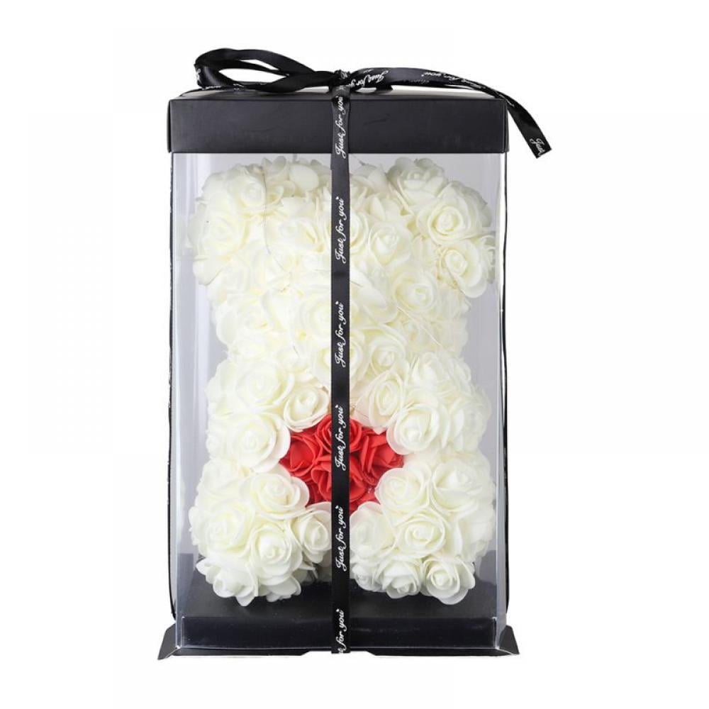 25cm Transparent Empty Gift Box For Rose Flower Teddy Bear birthday Special Day 