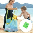 thumbnail image 4 of Vogacara Bolsa de malla para playa, bolso de mano plegable, juguetes, ropa, almacenamiento de toallas, bolso para acampar, senderismo, piscina, bolsa para Juegos de césped Verde L Vogacara FN010459-01, 4 of 6