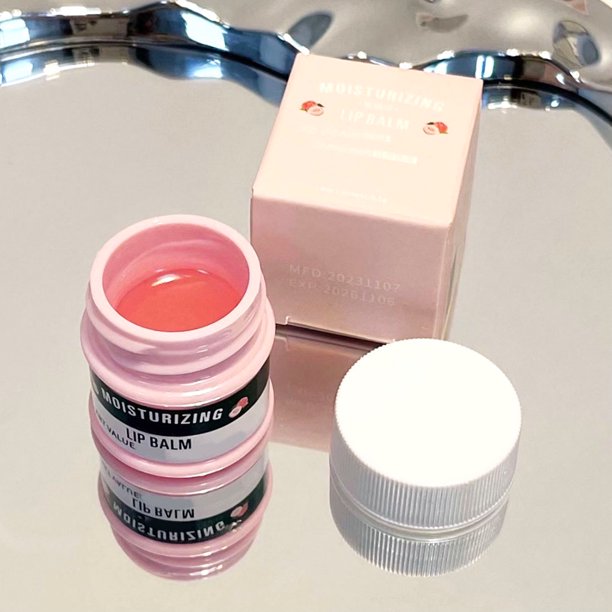 Bálsamo labial de gelatina de melocotón, crema hidratante para el cuidado de los labios, antigrietas, Reduce las líneas de los labios, maquillaje, cosméticos Coreanos