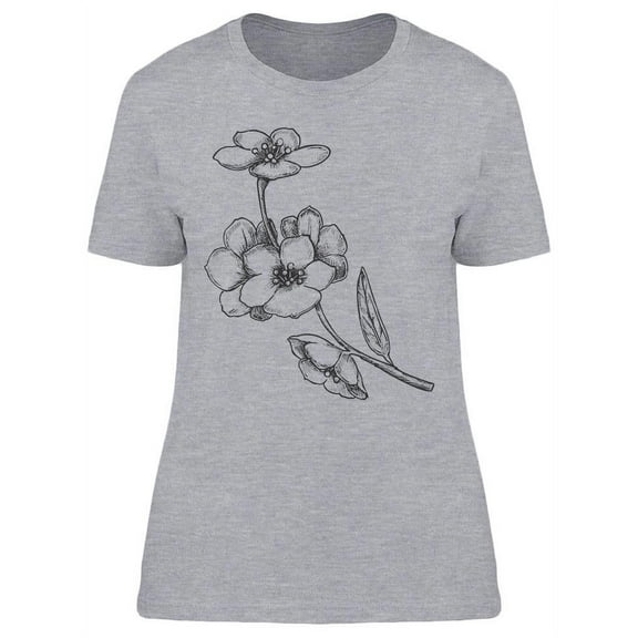 Sakura Flower Design T-Shirt Women -Image by Shutterstock, Female Medium