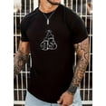 thumbnail image 1 of Boxing Gloves Graphic Men's Short Sleeve T-shirt, Comfy Stretchy Trendy s For Summer, Casual Daily Style Fashion Clothing Tee For Adult, Men, Women, Teen, Teenager, Adolescent,Youth, 1 of 6