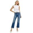 thumbnail image 6 of RISEN Mid Rise Ankle Straight Cuffed Jeans, 6 of 6