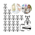 thumbnail image 3 of 18 Imanes Refrigerador Nevera Chinchetas Magnéticas Push Pin 1 Eo Safe Imports Plata, 3 of 5