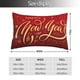 thumbnail image 2 of Fotbe Happy New Year2 Funda de Almohada Decorativa Estilo Occidental, Lujo en Algodón, Fundas para Almohadas King, Cojín Estampado para Decoración del Hogar-20"x30", 2 of 6