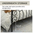 thumbnail image 5 of SYNGAR Black Iron Platform Bed Frame Queen Size with Vintage Headboard and Footboard, Metal Queen Bed Frame Mattress Foundation with 500LBS Load Capacity, Victoria Style, No Box Spring Required, 5 of 11
