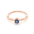 thumbnail image 2 of UIONEN 925 Sterling Silver Rings Women Blue Cubic Zirconia Rings Rose Gold Plated Size 13, 2 of 3