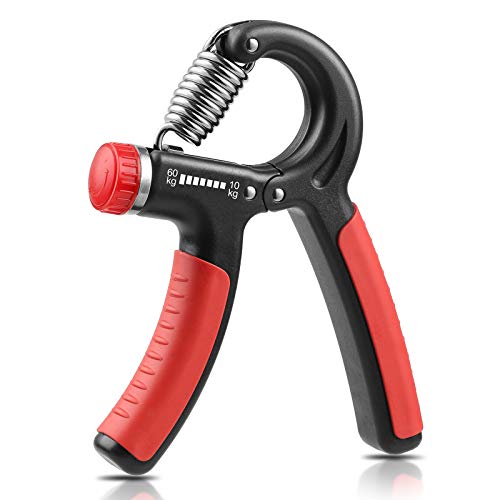 Non-Slip Gripper 5-60kg Hand Grip Strengthener NIYIKOW 2 Pack Grip Strength Trainer Adjustable Resistance 11-132Lbs Perfect for Athletes Pianists Kids and Hand Rehabilitation Exercising