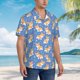 thumbnail image 3 of Balery Corgi Camisas hawaianas de manga corta para hombre, camisas playeras de corte holgado, camisas de vacaciones con botones,Large, 3 of 7