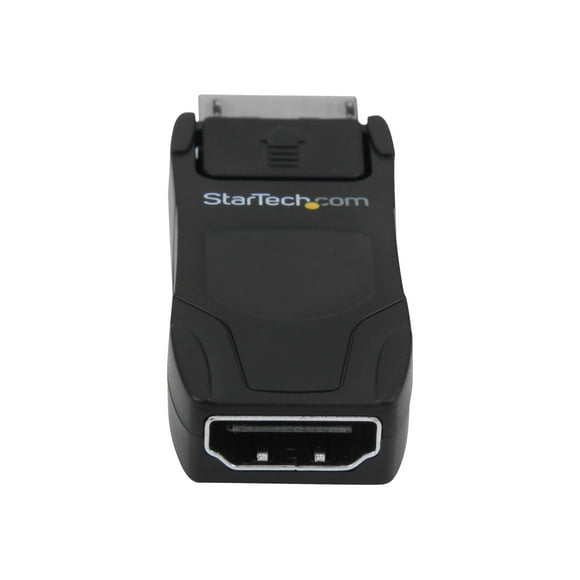 StarTech.com Displayport to HDMI Adapter - 4K30 - DPCP & HDCP - DisplayPort 1.2 to HDMI 1.4 - Apple HDMI Adapter (DP2HD4KADAP) - Adapter - DisplayPort male to HDMI female - black - passive, 4K30Hz (3840 x 2160) support - for P/N: TB2DOCK4K2DP