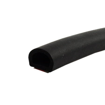 

Rubber Seal D-Shaped Trim Base EPDM Foam Seal with Tape The Adhesive Strong System for Auto Trucks RVs and Boats Weatherstrips Noise Resistance Seal -0.35 inWidth 0.28 inHeight 26ft
