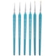 thumbnail image 1 of EeaseMX 6 pinceles con punta de pelo de lobo, pinceles profesionales para detalles finos, pintura y dibujo (azul cielo), 1 of 7