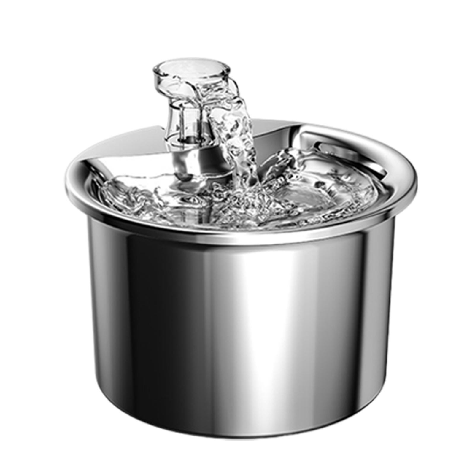huanledash 1 Set Pet Water Fountain Stainless Steel Large Capacity