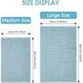 thumbnail image 2 of Bath Mat Non-Slip Absorbent Bathroom Mat for Shower Outlet Bathtub Toilet Kitchen Microfiber Chenille Machine Washable 40 x 60 cm (Light Blue), 2 of 5