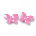 thumbnail image 2 of 500gs Opaque Acrylic Beads AB color Plated Faceted Butterfly Mixed color 13x17x4mm Hole: 1.5mm about 1250pcs/500g, 2 of 2