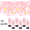 Pink, variant on 6 Pack Black Confetti Poppers, Party Favor Supplies for Birthday Wedding Graduation Celebration, Easy Twist Popper for Events and Special Moments