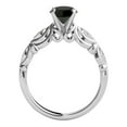 thumbnail image 3 of Mauli Jewels Engagement Rings for Women 1.15 Carat Halo Black Diamond Bridal Set Prong-Setting 10K White Gold, 3 of 4