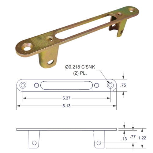Optional Faceplate for Round Face Mortise Locks