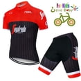 thumbnail image 1 of Summer KIDS Cycling jersey Wear Strap Suit Set Ropa with Gel Pad MTB Bicycle Children Child boys, 1 of 3