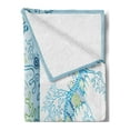 thumbnail image 2 of Animal Soft Flannel Fleece Throw Blanket, Ornamental Seahorse Fish Figure in Soft Colors Submarine Hazy Underwater Design, Cozy Plush for Indoor and Outdoor Use, 50" x 60", Blue Green, by Ambesonne, 2 of 5