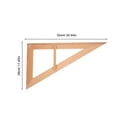 thumbnail image 4 of WEUVEB 1Pcs Semicircular Wood Measuring Ruler for Teaching Aids Large Scale Classroom Use 20.5x11.4x0.2in, 4 of 5