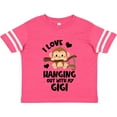 thumbnail image 3 of Inktastic Monkey I Love Hanging out with My Gigi Boys or Girls Toddler T-Shirt, 3 of 5