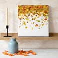 thumbnail image 3 of Ships Next Day Canvas Wall Art 16"x16", Thanksgiving Orange Wood Framed Canvas Print Painting, Autumn Vintage Fall Maple Leaf Ready to Hang Picture Wall Decor for Home Bedroom Kitchen Office, 3 of 9