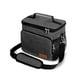 thumbnail image 1 of Greeniant Bolsa de almuerzo portátil de tela Oxford con aislamiento térmico, bolsas enfriadoras de alimentos, bolsa de almacenamiento con asa, Mochilas de mochilero gris claro, 1 of 6