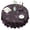 Black, White, variant on Autumn Halloween Tablecloth 60 Inch Round - Waterproof Machine Washable Pumpkin Black Cat Vintage