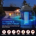 thumbnail image 2 of Bug Zapper Outdoor, Electric Mosquito Zapper, Fly Zapper Indoor Fly Traps, Mosquito Repellent Outdoor Patio and Backyard Covers 1/2 Acre, 3 Prong Plug, 4200V, ABS Fireproof Plastic Outer, 2 of 8