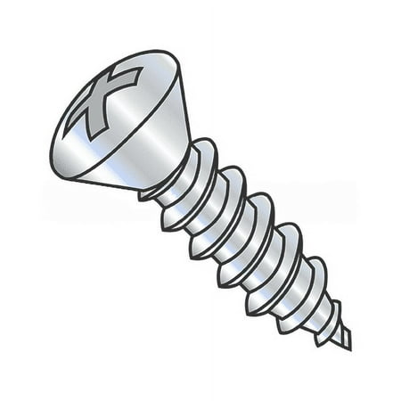 

Self-Tapping Screw - Type AB - Phillips Drive Oval Head - Zinc Plated Steel - 8-18 Thread - 3/8 Long