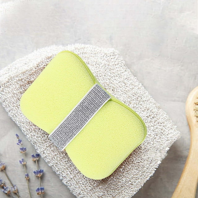 SDNall Bath Sponge with Soap Inside, Gentle Exfoliating Sponge for Shower, Expands in Water for Easy Use