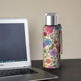 thumbnail image 5 of 20 Oz Pioneer Flower Coffee Tumbler Double Wall Insulated Stainless Steel Water Bottle | Metal Reusable Thermoses Flask with Cup Cap | Leak & Sweat Proof with Anti-Dust Lid, 5 of 7