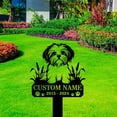 thumbnail image 2 of Handmadetneonsign Maltese Dog Memorial Metal With Stake, Maltese Metal Name Sign Stake, Dog Metal Stake Decor 45366, 2 of 5
