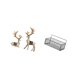 thumbnail image 5 of Figuras de reno de metal, adornos, decoración del hogar, cesta de alambre para sala de estar, oficina, cocina, baño, órgano, 5 of 8