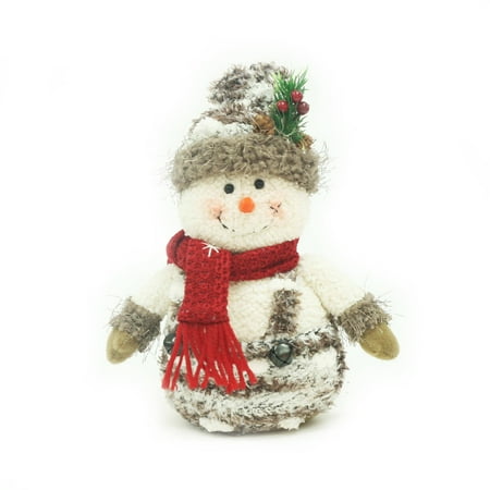 holiday time christmas decor 7 quot stuffed snowman table holiday time christmas decor 7 quot stuffed snowman table