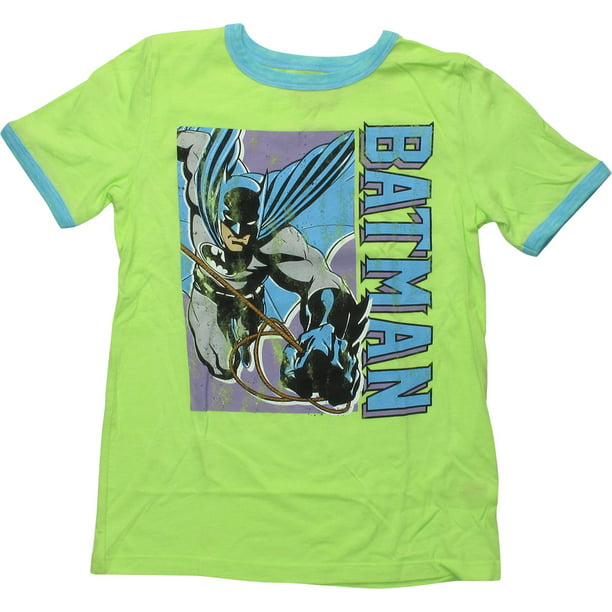 micro Uitgang met de klok mee Batman Rope Swing Acid Green Youth T-Shirt - Walmart.com