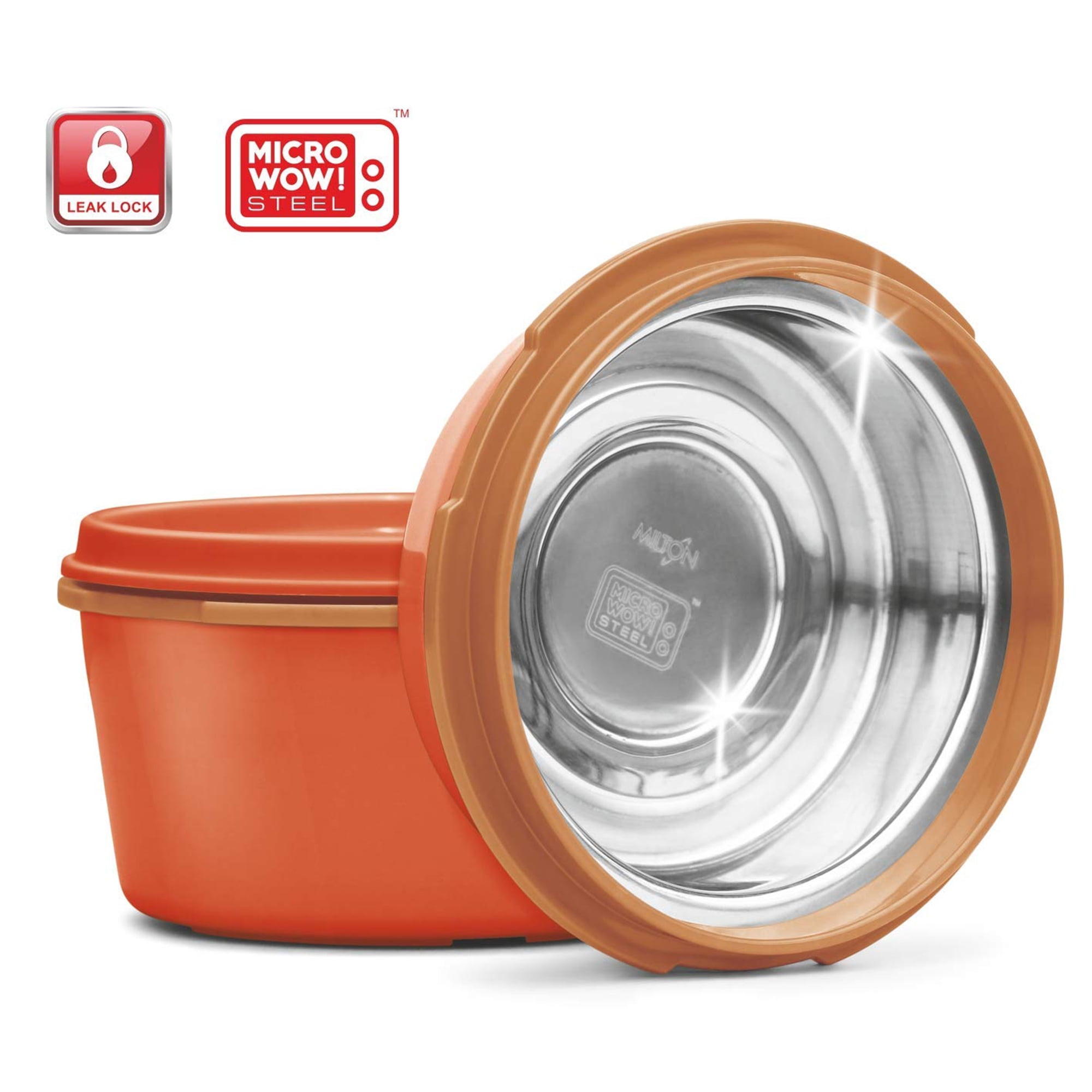 Milton Bento Lunch Box for Kids & Adults with 4 Insulated Food Containers, Thermal Bag & Spoon, Red
