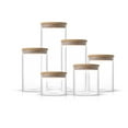 thumbnail image 6 of JoyJolt Glass Food Storage Container with Bamboo Clamp Lids (Set of 6), 6 of 22