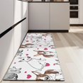 thumbnail image 4 of Bull Terriers and Hearts Kitchen Rug Mat,Kitchen Runner Rugs Non Skid Washable,Decorative Kitchen Floor Mats for Kitchen,Sink,Laundry,17"X47", 4 of 5