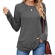 thumbnail image 3 of Suéteres de Mujer, Camisas de Larga, Moda de Otoño, Blusas de Moda, Conjuntos Fruncidos, Ropa de Invierno Gris Oscuro XL, 3 of 9