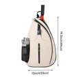 thumbnail image 2 of Yucurem Tennis Sling Backpack Crossbody Bag for Men & Women, Waterproof Crossbody Sling Pickleball Bags for Pickleball Tennis Racketball and Travel (White), 2 of 9