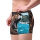 thumbnail image 2 of Balery Ice Blue Coastal Lion Calzoncillos bóxer para hombre, ropa interior de algodón suave y transpirable con cinturilla de nailon-X-Large, 2 of 5