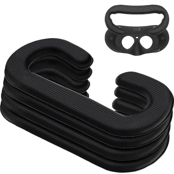 Paquete de 4 almohadillas de repuesto para la cara de espuma de cuero Pu de 11mm, espuma viscoelástica