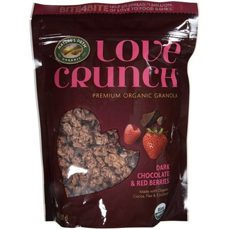Nature's Path Organic Love Crunch Dark Chocolate & Red Berries Premium Granola, 11.5 oz, (Pack of 6)