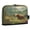 Cow in Green Rolling Hills, variant on Standing Pencil Case with Base Large Capacity Stationery Pouch Pen Bag with Zipper for Women Men Watercolor Animals Pattern