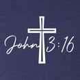 thumbnail image 5 of Wild Bobby John 3:16 Cross Inspirational/Christian Men Premium Tri Blend Tee, Vintage Navy, X-Large, 5 of 5