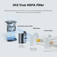 thumbnail image 2 of Air Purifier for Home Bedroom, 3-in-1 HEPA Filter Cleaner with Covers Up to 1200 ft², Filters Smoke, Allergies, Pet Dander, Odor, Dust, Office, Desktop, Portable, 2 of 7