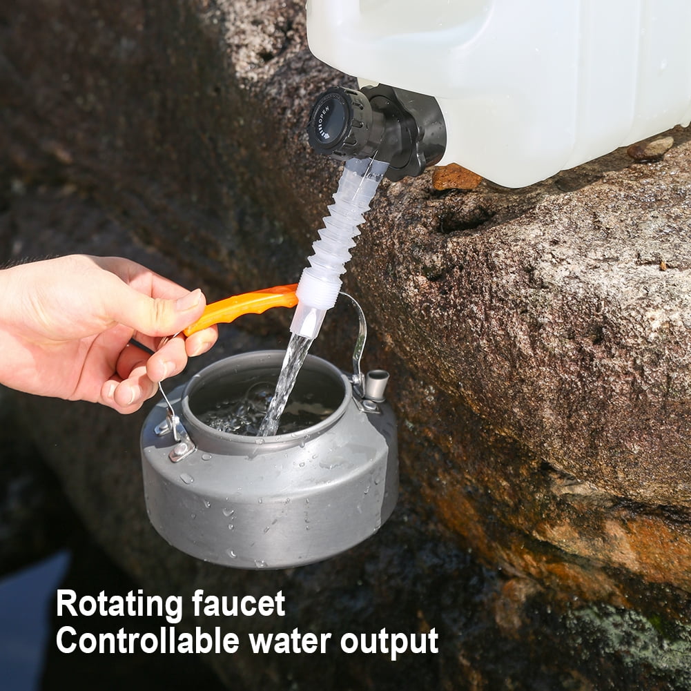 SHUWND 3 Gallon Water Jug, Camping Water Container BPA Free Water Storage with Spigot No Leakage Portable Emergency Water Tank for Outdoor Hiking Camping Picnic Supplies